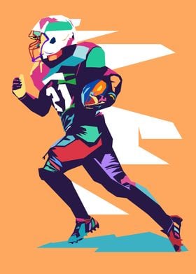 American Football Pop Art