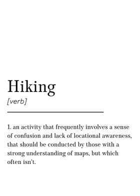 Definition Of Hiking Quote