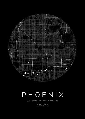 Phoenix Arizona City Map