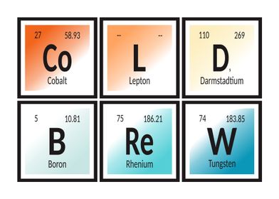 Cold Brew Periodic Table