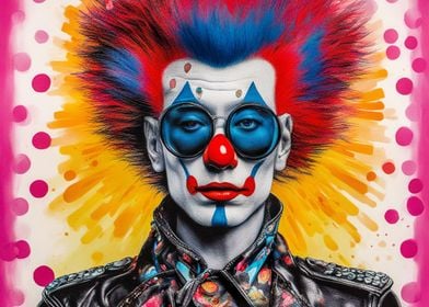 Colorful clown