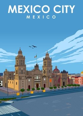 Mexico City Travel Art