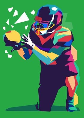 American Football Pop Art 