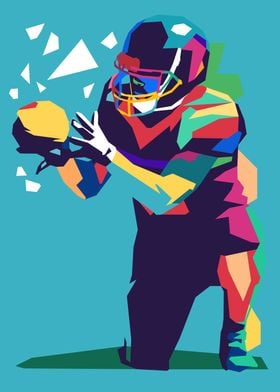 American Football Pop Art 