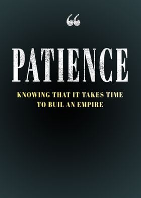 Patience Motivation