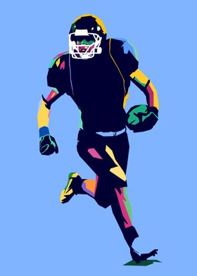 American Football Pop Art