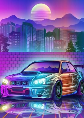 Subaru wrx cyber neon