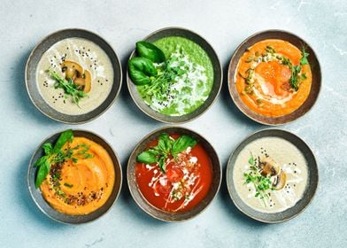 different types of soups