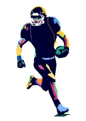 American Football Pop Art