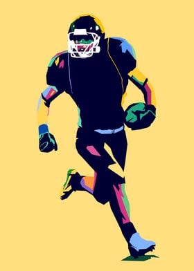 American Football Pop Art