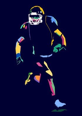 American Football Pop Art