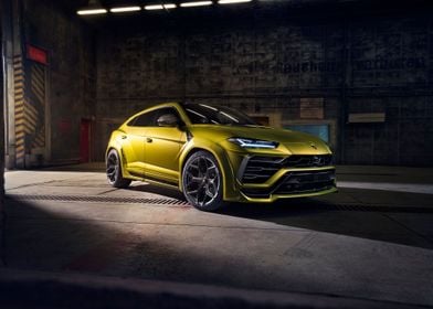 Yellow Lamborghini Urus