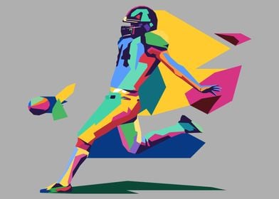 American Football Pop Art