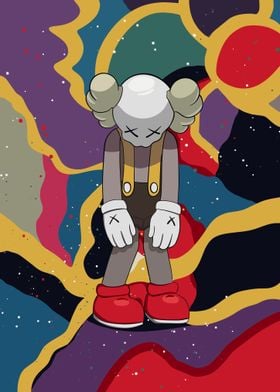 Abstract beckground kaws