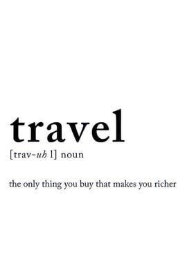 Travel Definition Text art