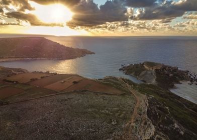 Sunset At Qarraba Bay