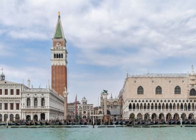 Venice View With Gondolas