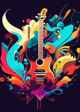 Colorful Guitar