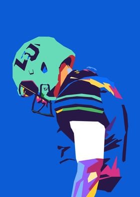 American Football Pop Art