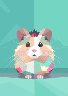 Green and Pink Hamster