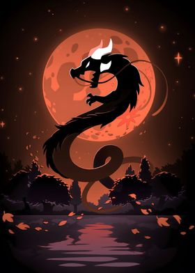 Dragon Red Moon 