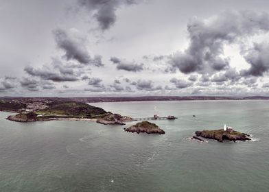 Mumbles lighthouse and pie