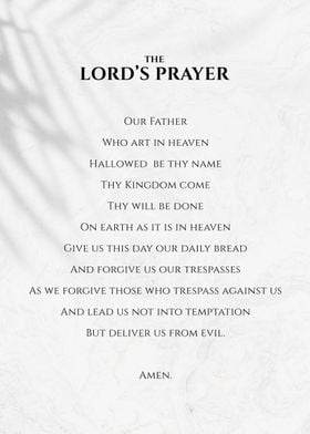 The Lords Prayer Minimal