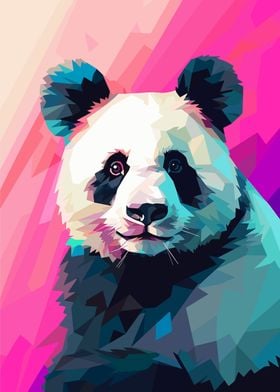 Green and Pink Panda