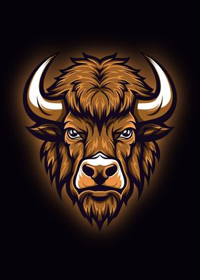 bull mascot style