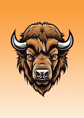 bull mascot style