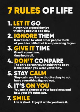 7 rules of life