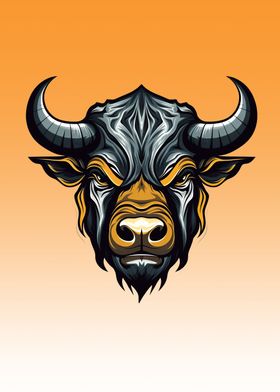 bull mascot style