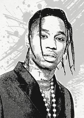 Travis Scott Vector Art