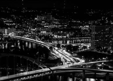 Pittsburgh Traffic Night