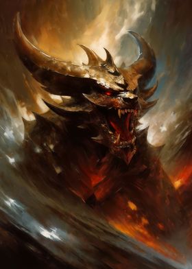 Demonic dragon