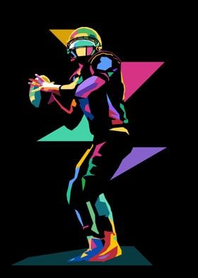 American Football Pop Art