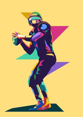 American Football Pop Art