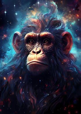 Cosmic Starry Monkey