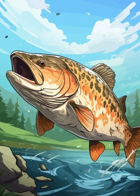 Trout (Fish) Posters: Art, Prints & Wall Art