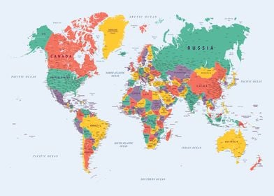 Political World map