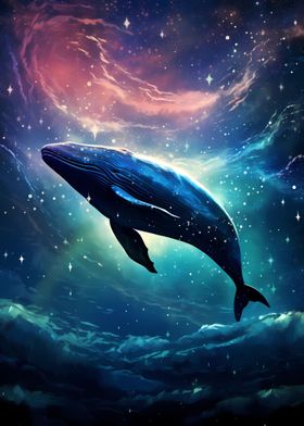 Cosmic Starry Whale