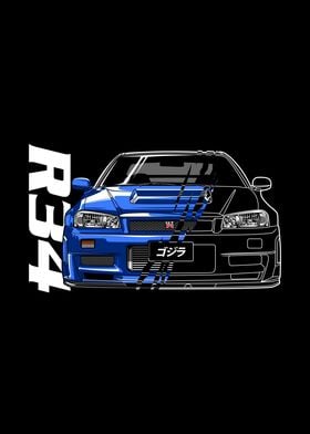 R34 Super Car Vintage