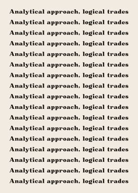 Analytical approach logic