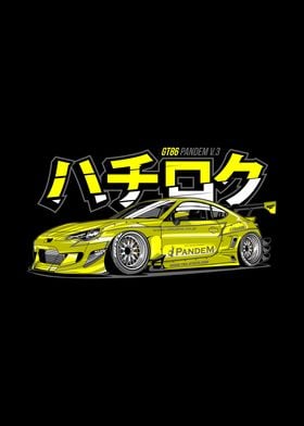 Yellow Super Racing Car