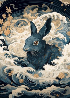 Ukiyo e Rabbit