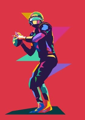 American Football Pop Art