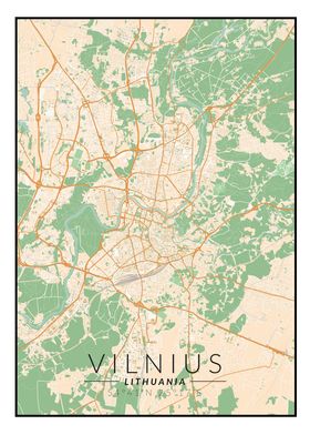 Vilnius Map
