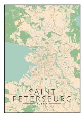 St Petersburg Map