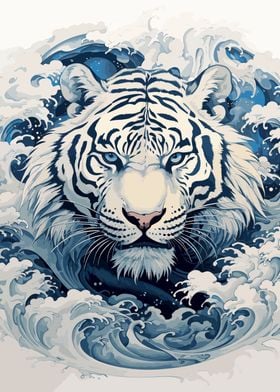 Ukiyo e Tiger