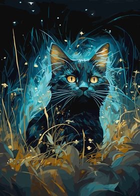 Dark Turquoise Cat